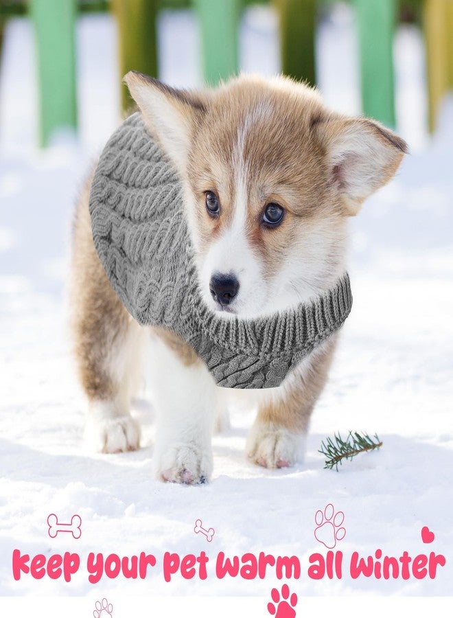 Yeyeplum 4 Pack Dog Sweaters for Small Dogs, Puppy Small Medium Warm Clothe in Winter, Pet Cat Turtleneck Knitted Sweaters Cold Weather for Boy Girl Pet Chihuahua Doggie, Four Colors (S) - Image 5